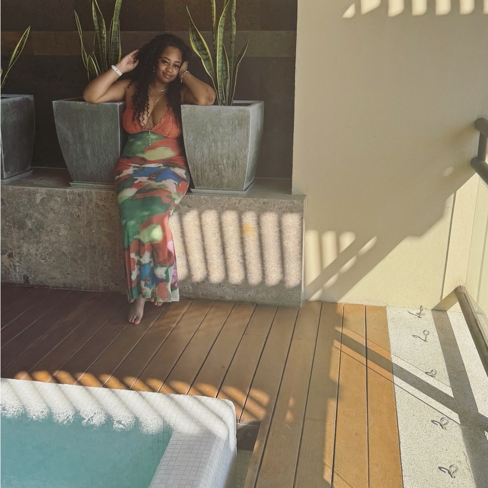 SHEIN Multicolor Maxi Dress